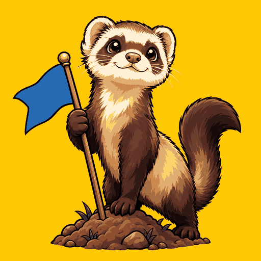 Tiny Flag Ferret logo